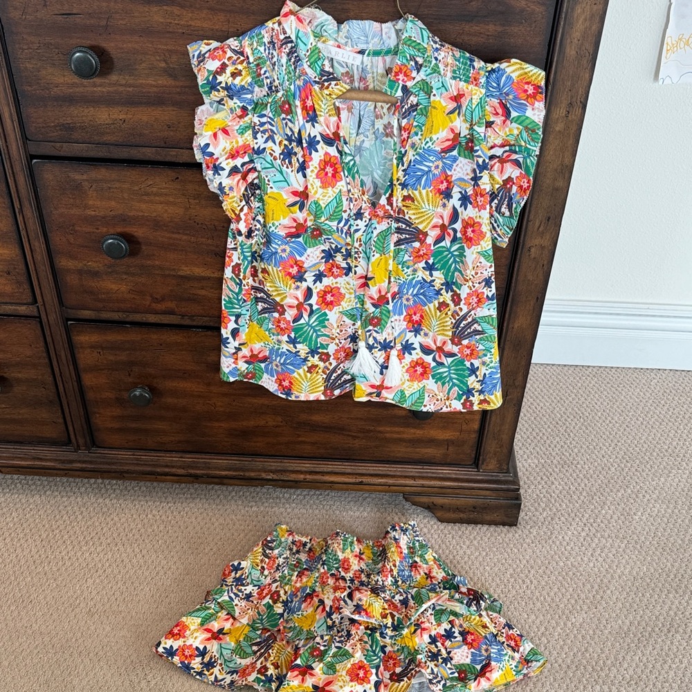 Karlie Floral Skort Set Size S